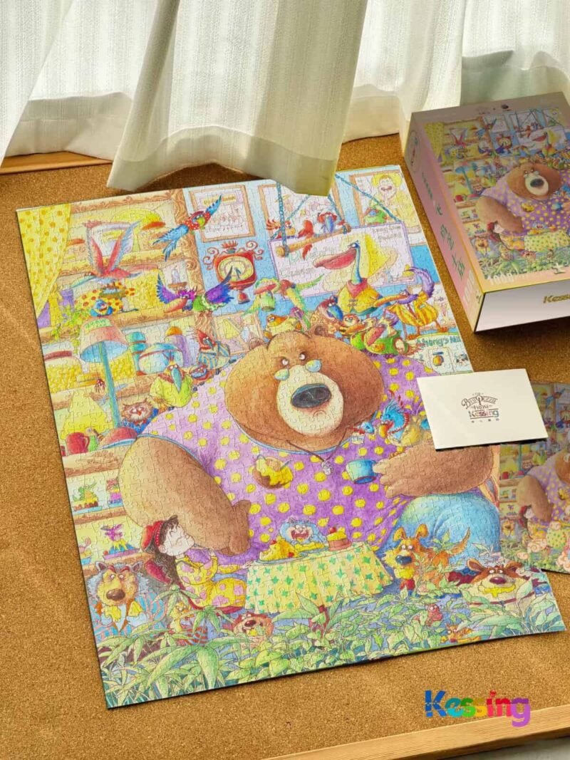 Kessing-1000pcs Jigsaw Puzzle-Birds Cheese Shop