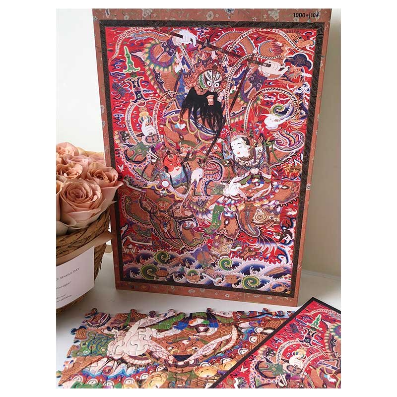 Kessing-1000pcs Jigsaw Puzzle-Embroidered Facial Makeup