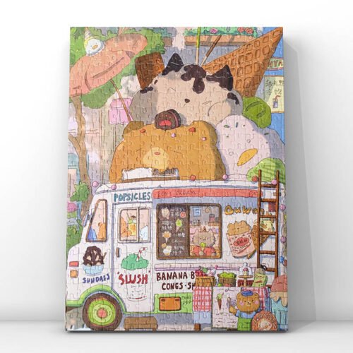 Kessing-500pcs Jigsaw Puzzle-Icecream Car