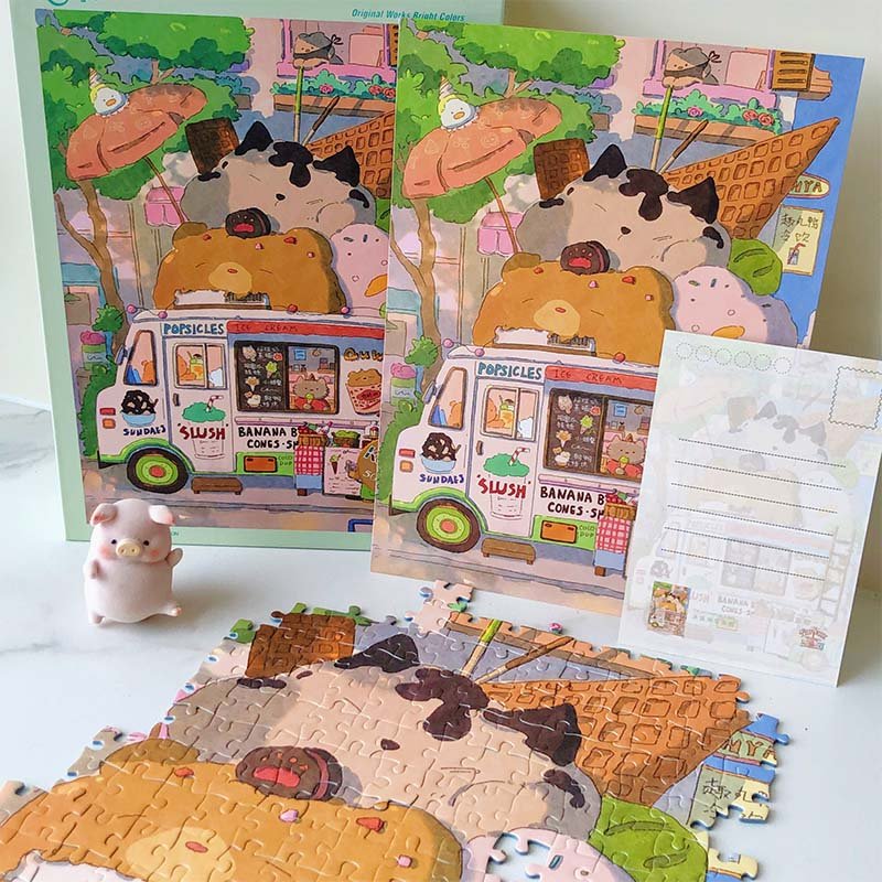 Kessing-500pcs Jigsaw Puzzle-Icecream Car