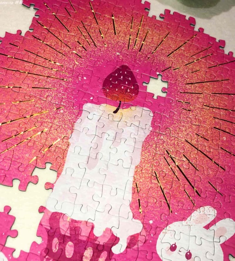 Kessing-500pcs Jigsaw Puzzle-Rabbits and Candle