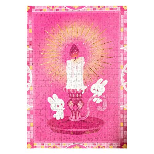 Kessing-500pcs Jigsaw Puzzle-Rabbits and Candle