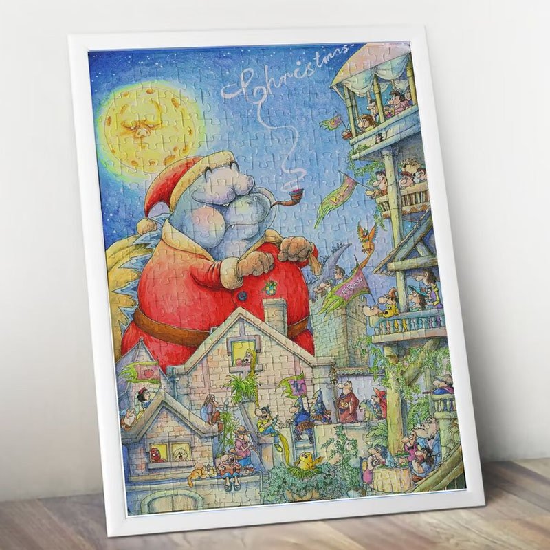 Kessing-1000pcs Jigsaw Puzzle-Substitute Santa Claus