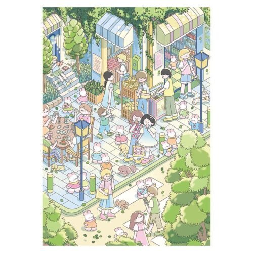 Kessing-500pcs Jigsaw Puzzle-Summer Town