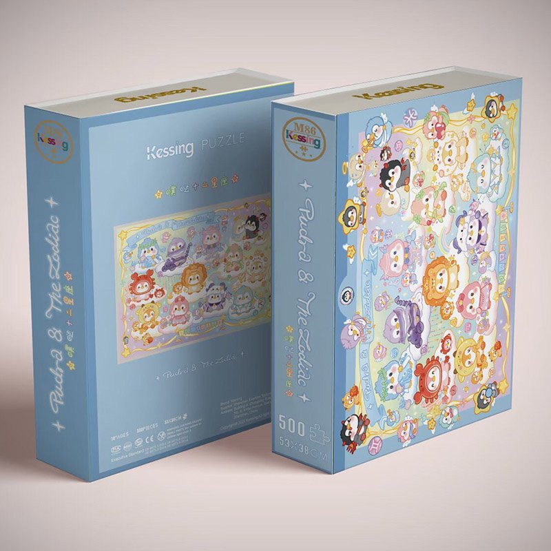 Kessing-500pcs Jigsaw Puzzle-The Twelve Zodiac Penguins
