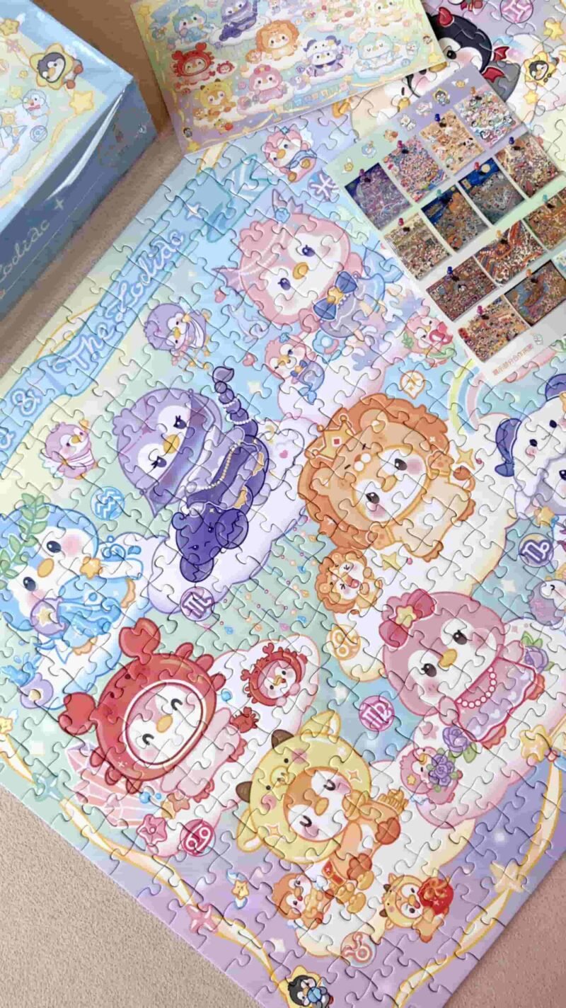 Kessing-500pcs Jigsaw Puzzle-The Twelve Zodiac Penguins