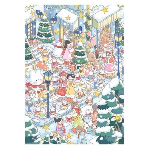 Kessing-500pcs Jigsaw Puzzle-Winter Town