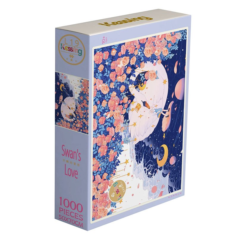Kessing-1000pcs Jigsaw Puzzle-Swan's Love