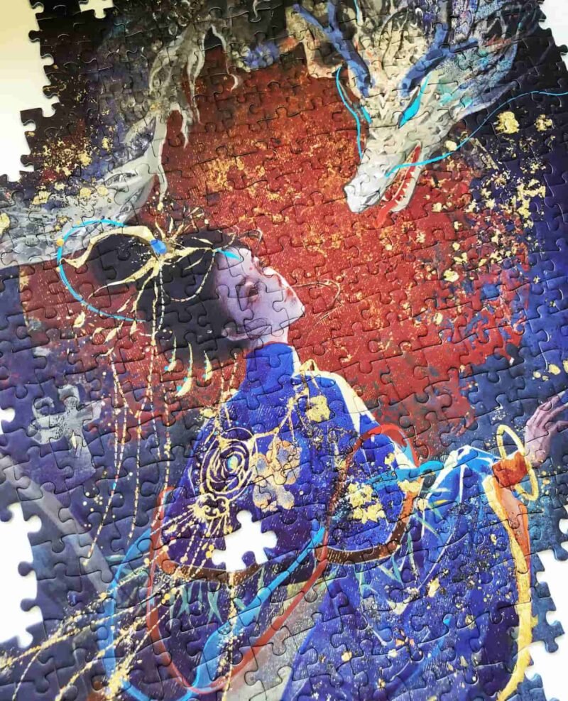 Kessing-1000pcs Jigsaw Puzzle-The Dragon and phoenix