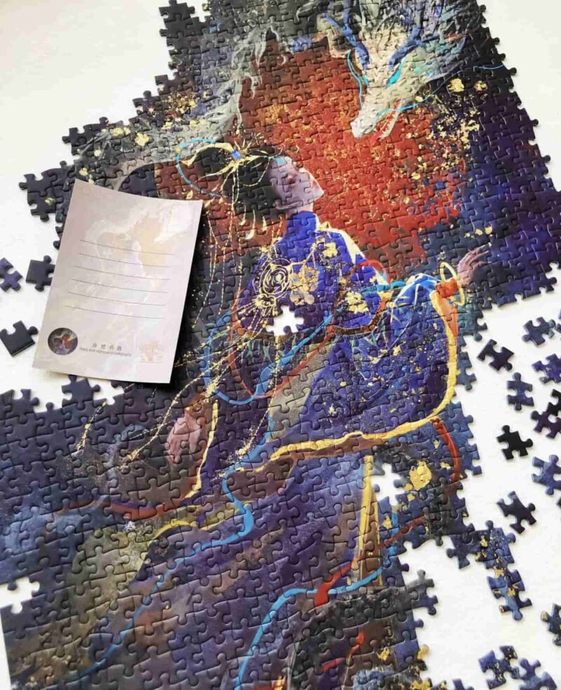 Kessing-1000pcs Jigsaw Puzzle-The Dragon and phoenix