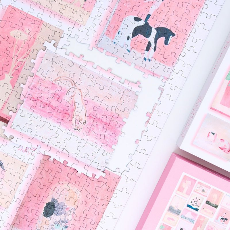 Komono-1000pcs Jigsaw Puzzle-Pink
