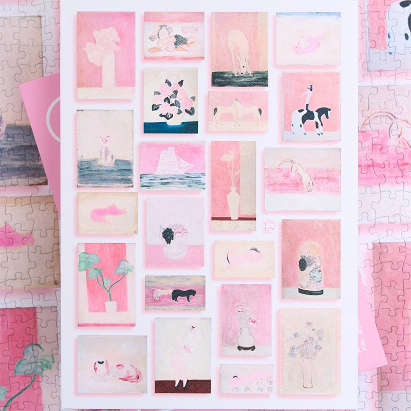 Komono-1000pcs Jigsaw Puzzle-Pink