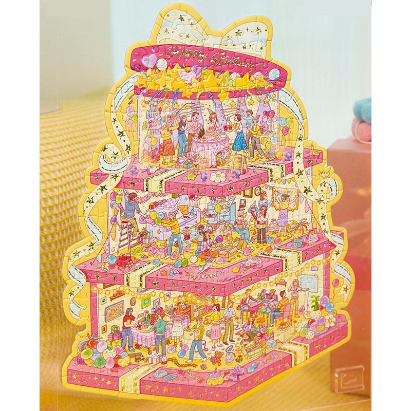 Momibook-Birthday Surprise-259 Piece Jigsaw Puzzle(Gold Foil)