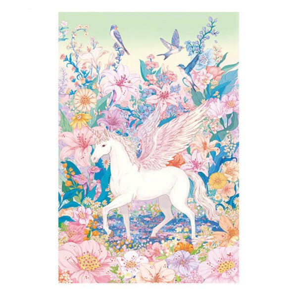 Momibook-Floral Auspicious Beasts(Gold Foil)-1000 Piece Jigsaw Puzzle