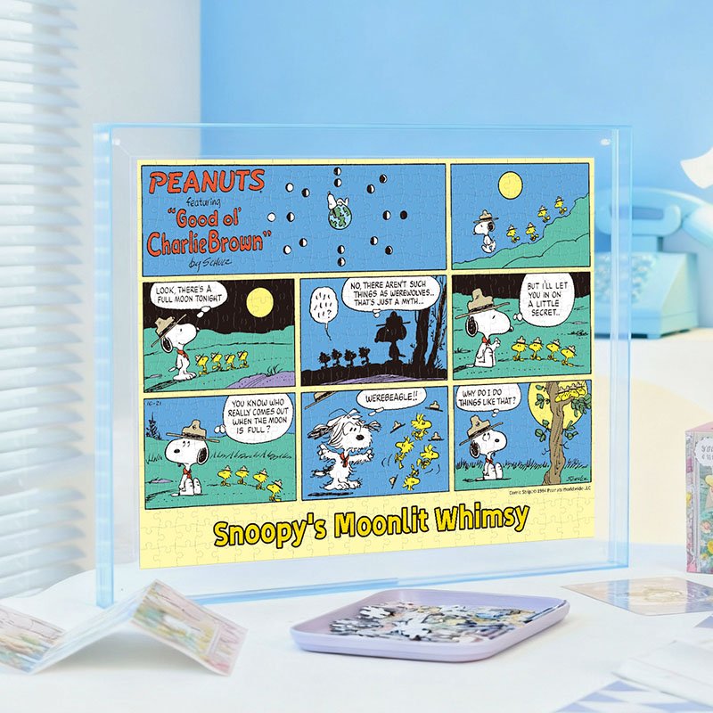 Momibook-Snoopy's Moonlit Whimsy-500 Piece Puzzle