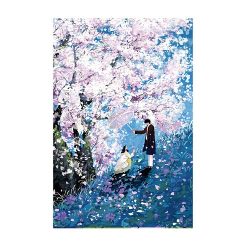 Momibook-1000 Piece Jigsaw Puzzle-Where Blossoms Meet(Scented with Cherry Blossoms)