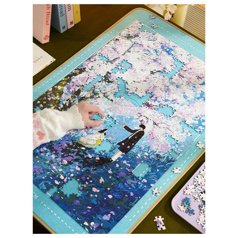 Momibook-1000 Piece Jigsaw Puzzle-Where Blossoms Meet(Scented with Cherry Blossoms)