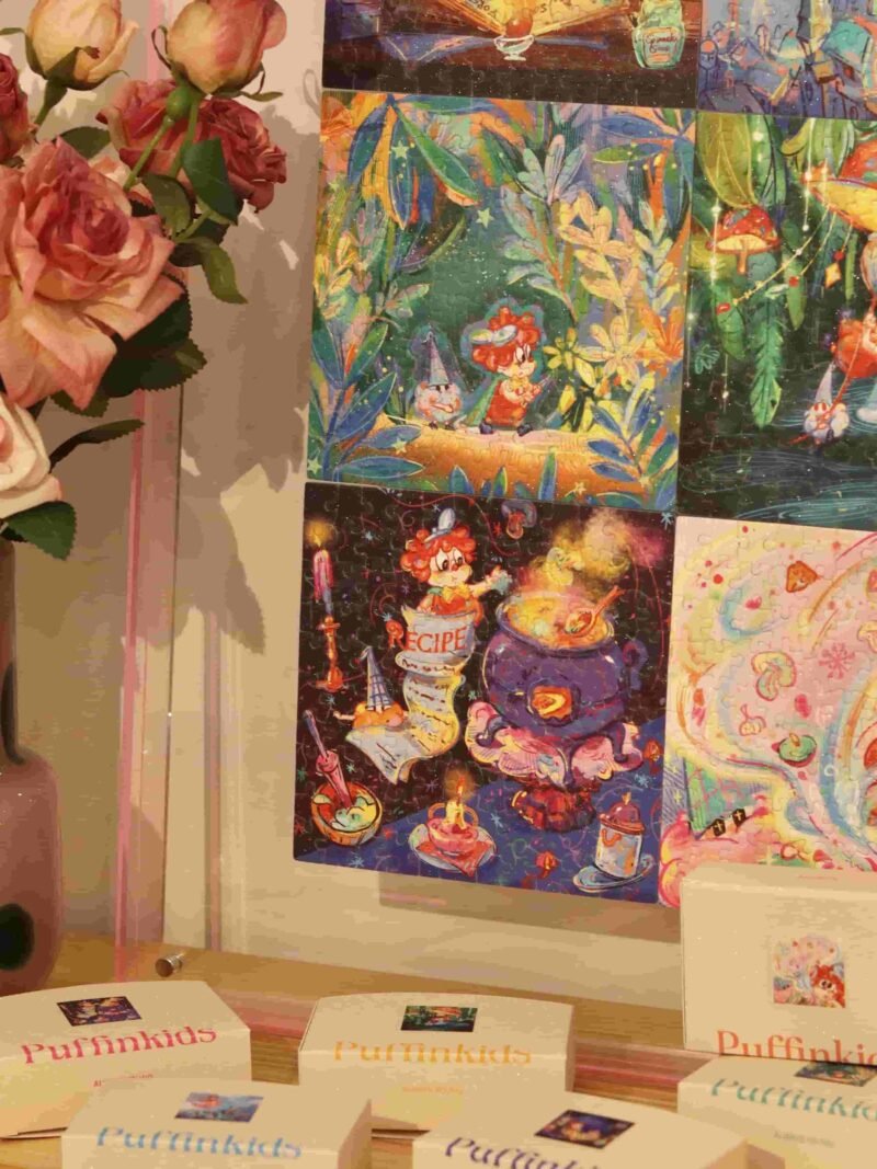 Puffinkids-Chef Toto Fruity Magic Mushroom Sooooup Picture Book Puzzle-120pcs*6