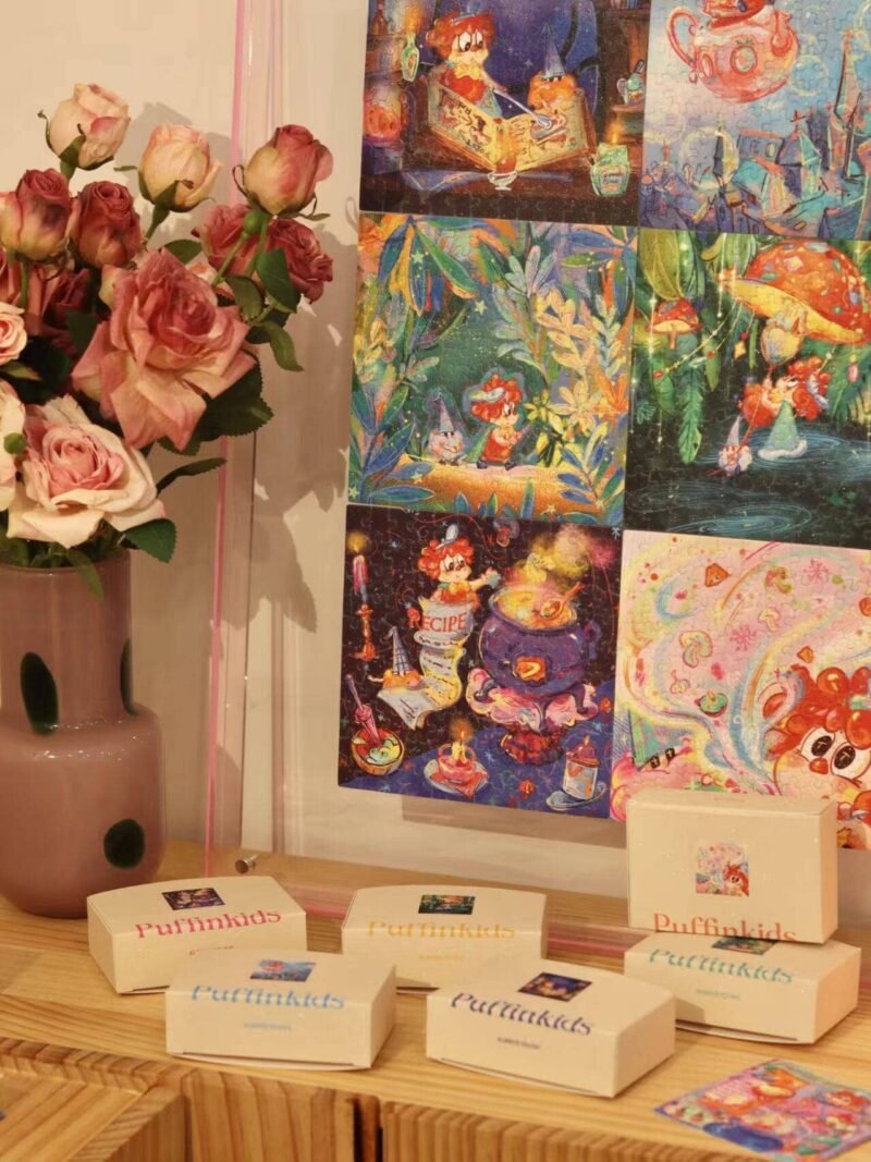 Puffinkids-Chef Toto Fruity Magic Mushroom Sooooup Picture Book Puzzle-120pcs*6