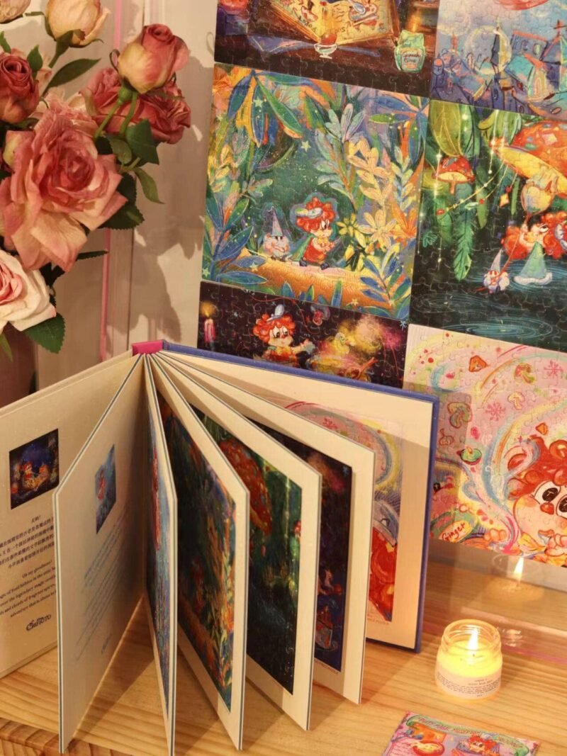 Puffinkids-Chef Toto Fruity Magic Mushroom Sooooup Picture Book Puzzle-120pcs*6