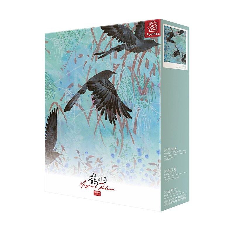 PuzPlaz-1000pcs Jigsaw Puzzle-Magpie Return