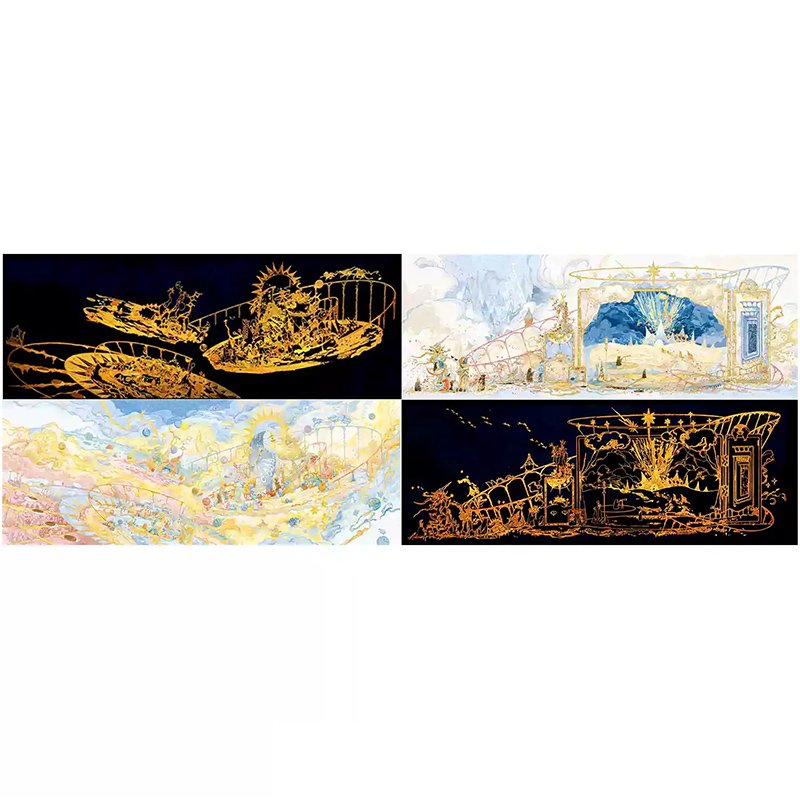 Seren Art-The Cycle of Becoming (1) Seren Art-1000pcs Jigsaw Puzzle-The Cycle of Becoming-All Things Drawn(Glow in the dark)