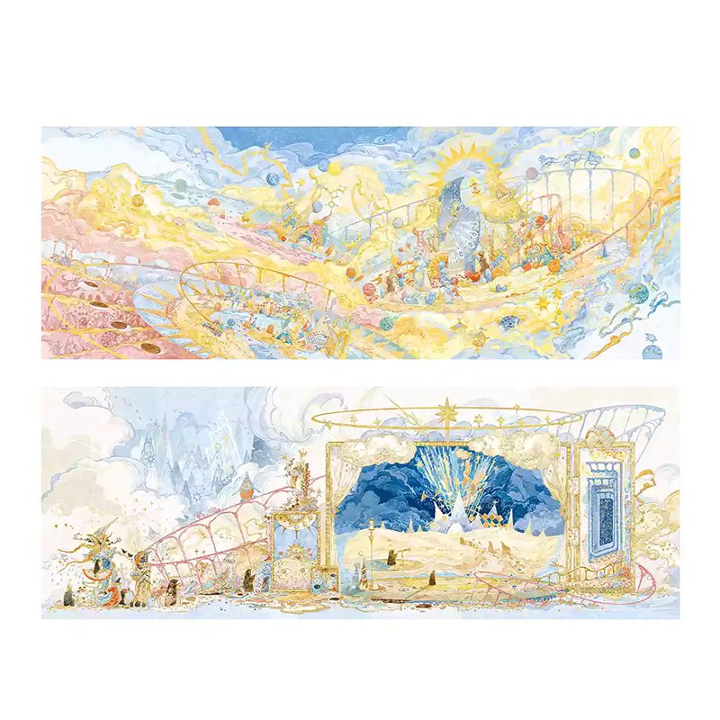 Seren Art-The Cycle of Becoming (2) Seren Art-1000pcs Jigsaw Puzzle-The Cycle of Becoming-All Things Drawn(Glow in the dark)