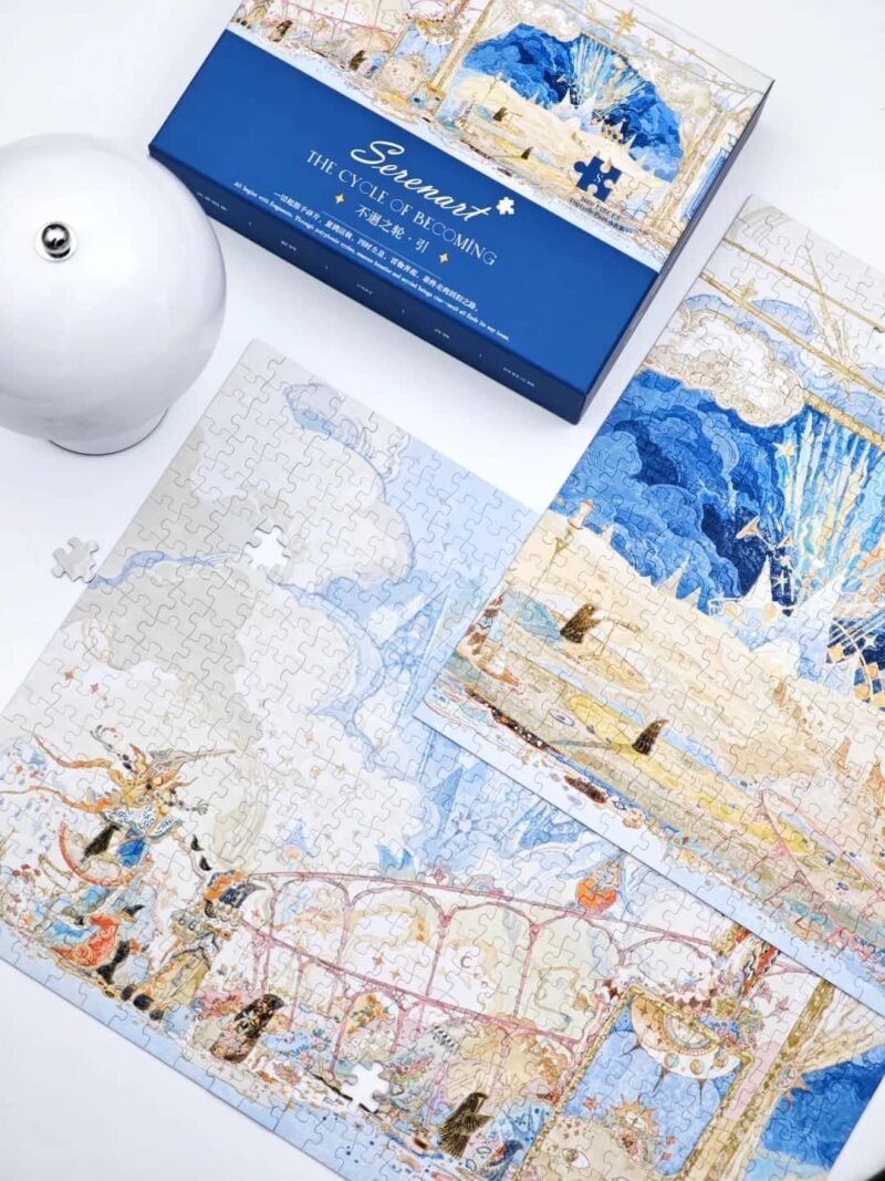 Seren Art-The Cycle of Becoming (9) Seren Art-1000pcs Jigsaw Puzzle-The Cycle of Becoming-All Things Drawn(Glow in the dark)