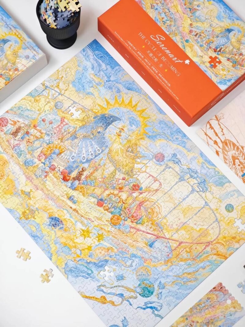 Seren Art-1000pcs Jigsaw Puzzle-The Cycle of Becoming-The Flourishing of All Things(Glow in the dark)