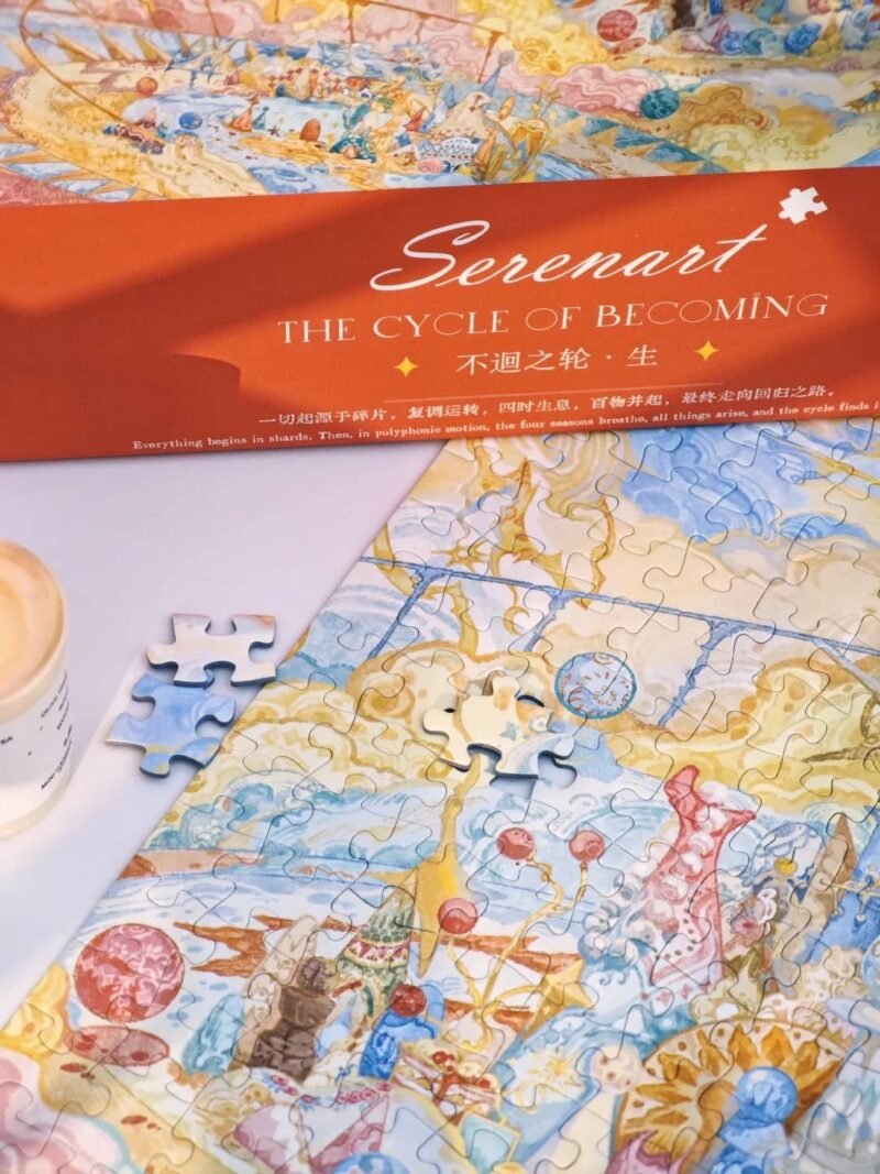 Seren Art-1000pcs Jigsaw Puzzle-The Cycle of Becoming-The Flourishing of All Things(Glow in the dark)