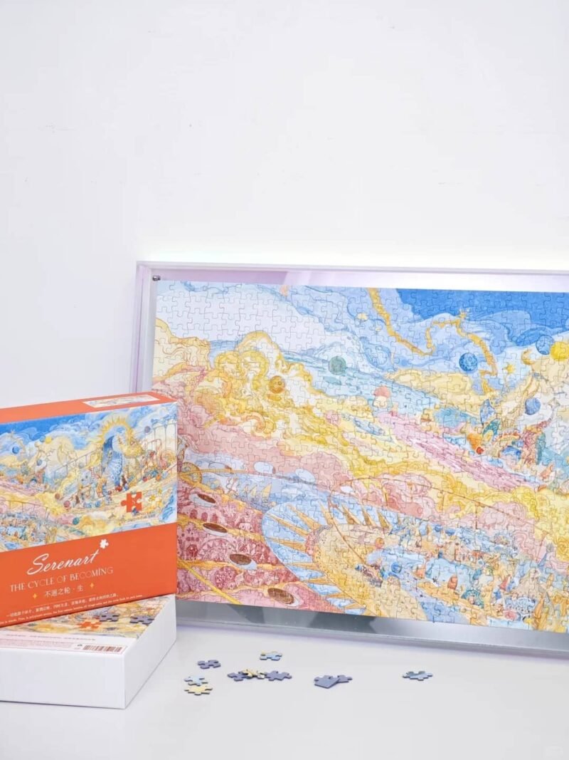 Seren Art-1000pcs Jigsaw Puzzle-The Cycle of Becoming-The Flourishing of All Things(Glow in the dark)