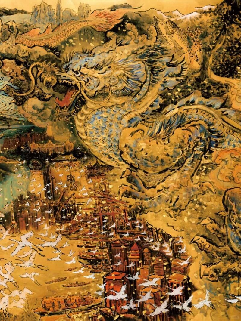 Seren Art-The Sacred Dragon Soars the Great Path (1) Seren Art-3000 Piece Puzzle-The Sacred Dragon Soars the Great Path