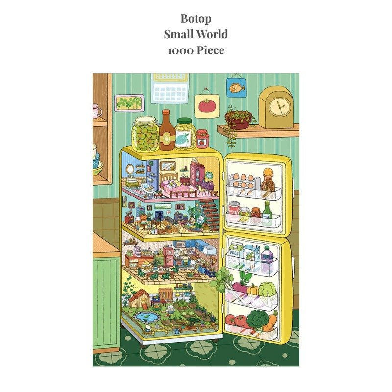 Small World Puzzle (Freeshipping from USA)1000 Piece Jigsaw Puzzles for Adults-Adorable Animal Series, Premium Non-AI Art