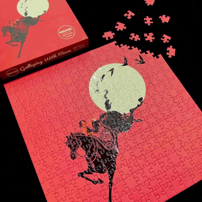 Soulpuzz-306pcs Jigsaw Puzzle-Galloping with Moon