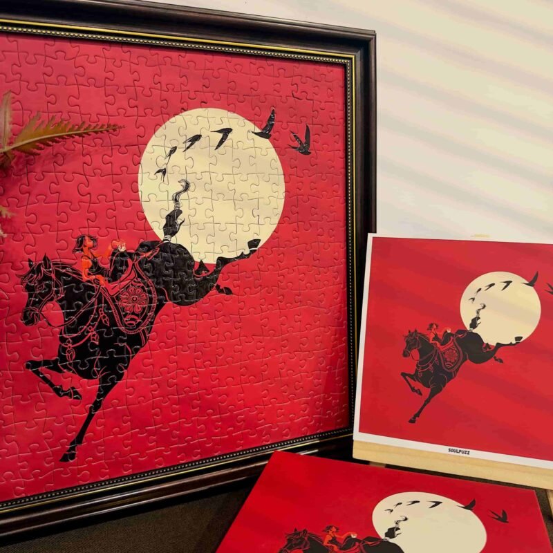 Soulpuzz-306pcs Jigsaw Puzzle-Galloping with Moon