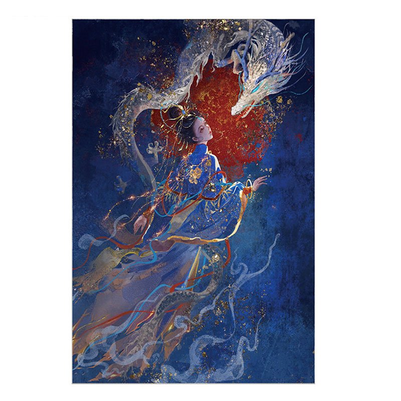 Kessing-1000pcs Jigsaw Puzzle-The Dragon and phoenix