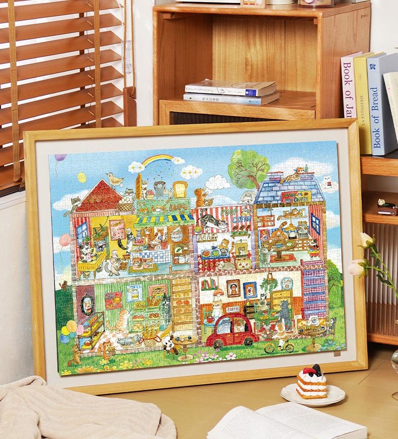 Toi-1000pcs Puzzle-Cat Cafe (3) Toi-1000pcs Jigsaw Puzzle-Cat Cafe