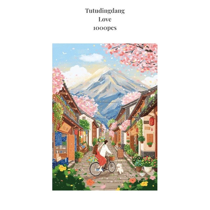 Tutudingdang-Love Puzzle (Freeshipping from USA)1000 Piece Jigsaw Puzzles for Adults-Adorable Animal Series, Premium Non-AI Art