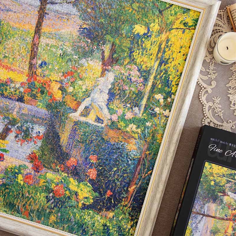 Watch Match-1000pcs Jigsaw Puzzle-The Main Pool of the Park