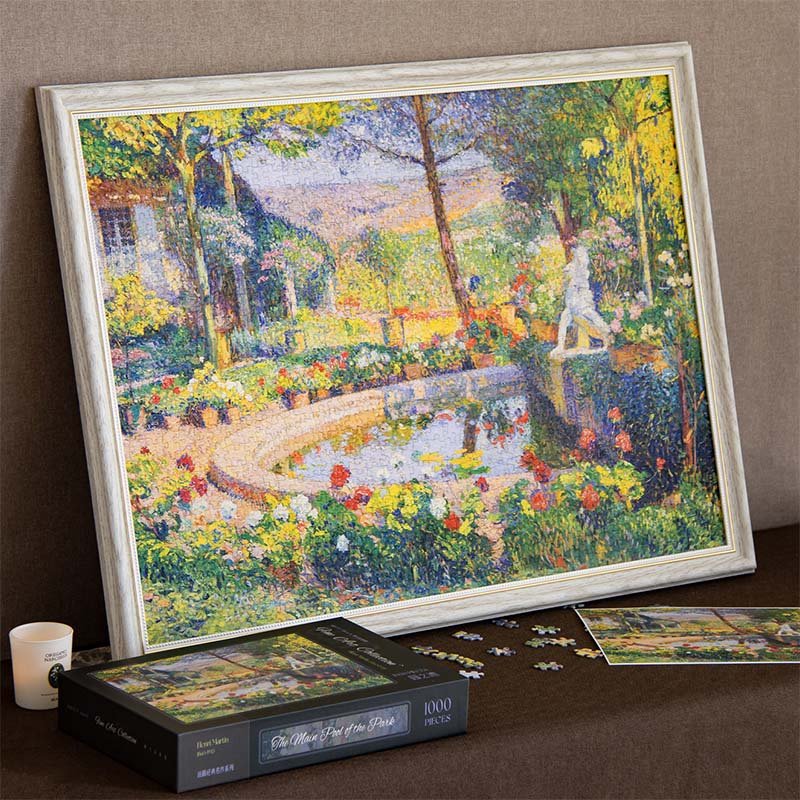 Watch Match-1000pcs Jigsaw Puzzle-The Main Pool of the Park