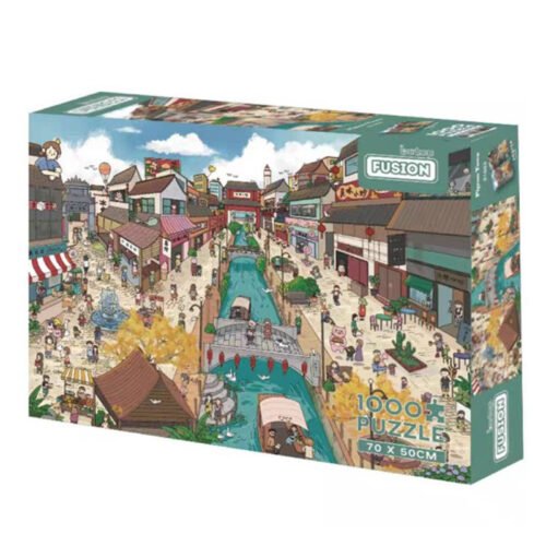 Discontinued-Botop Fusion-1000pcs Jigsaw Puzzle-Dove Town