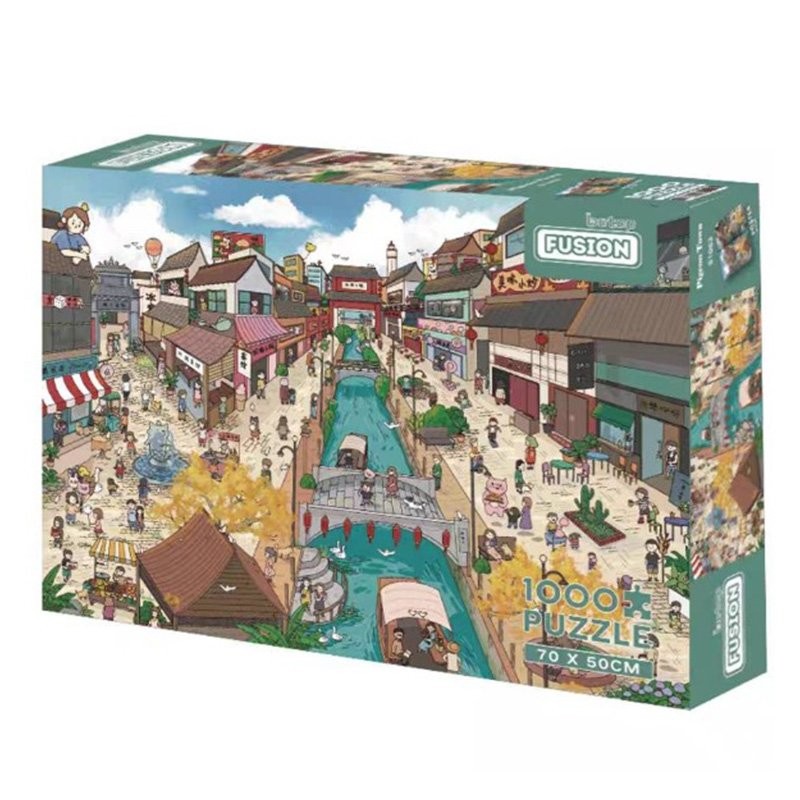 Discontinued-Botop Fusion-1000pcs Jigsaw Puzzle-Dove Town
