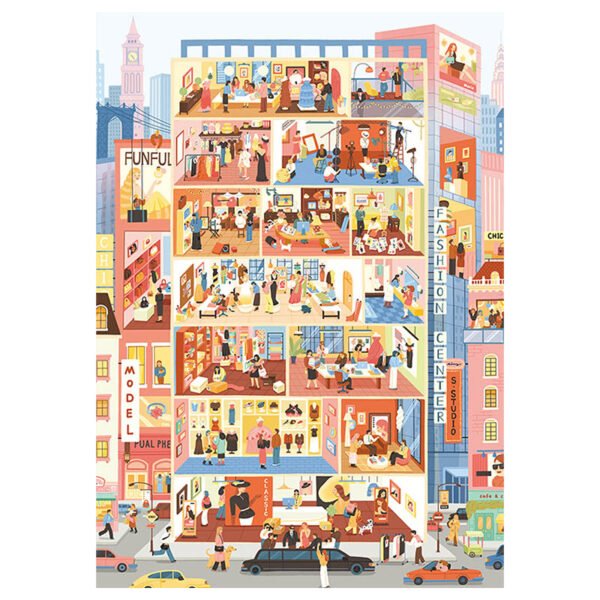 Botop Fusion-1000pcs Jigsaw Puzzle-Fashion Building
