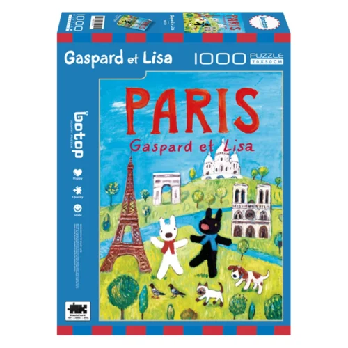 Discontinued-Botop-1000pcs Jigsaw Puzzle-Gaspard et Lisa-Paris