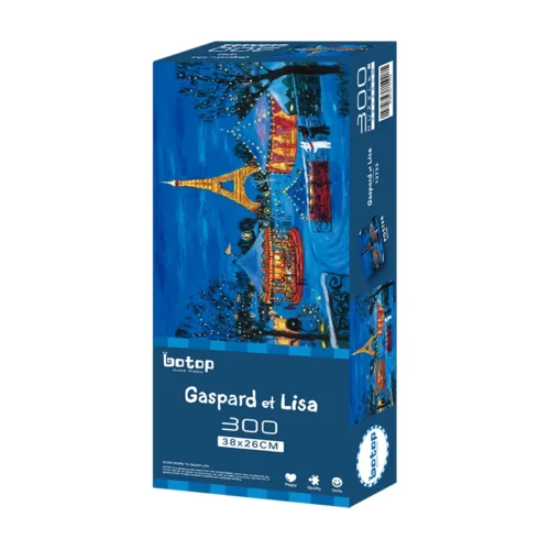 Discontinued-Botop-300pcs Jigsaw Puzzle-Gaspard et Lisa-Paris at Night