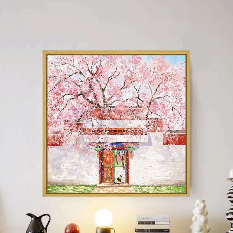 Botop-1000pcs Jigsaw Puzzle-Peach Blossom