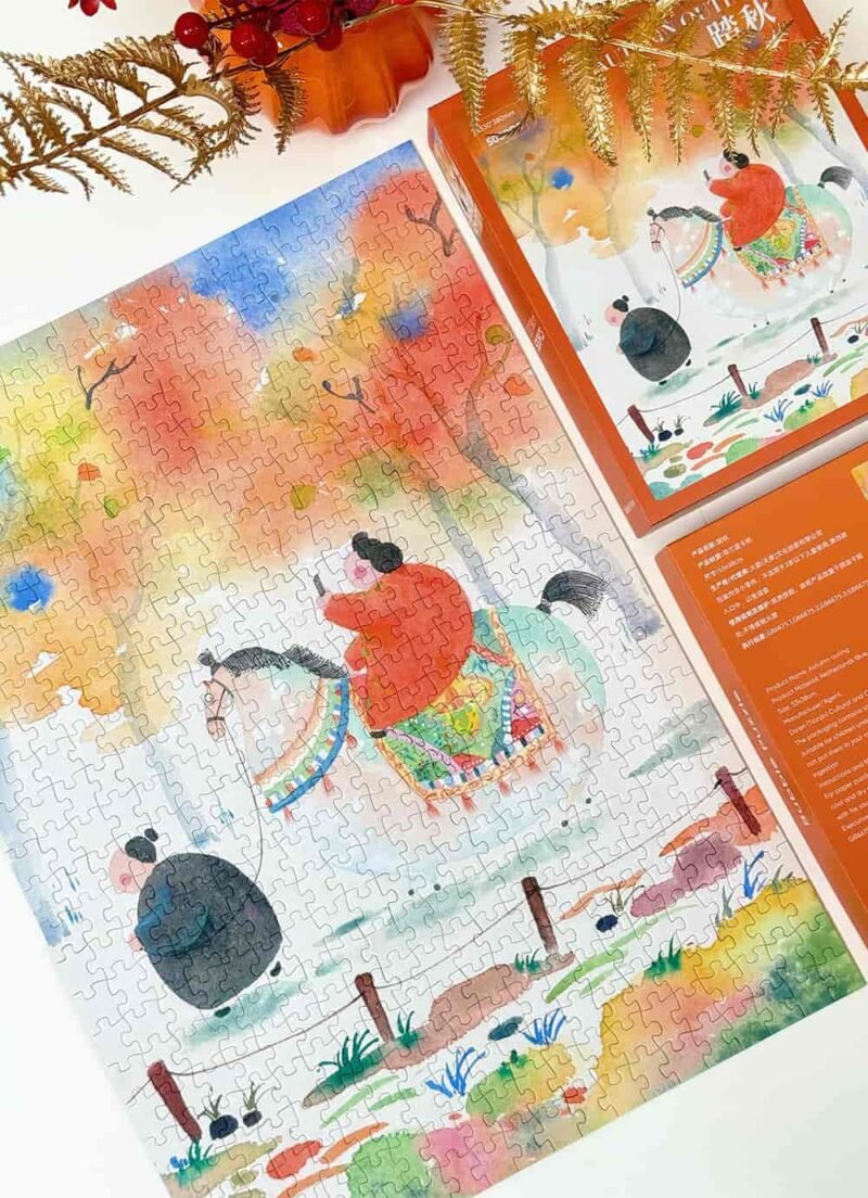 Bubble Puzzle-500pcs Jigsaw Puzzle-Autumn Outing