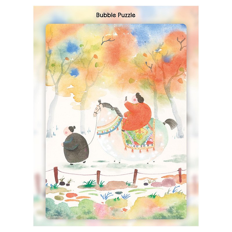 Bubble Puzzle-500pcs Jigsaw Puzzle-Autumn Outing