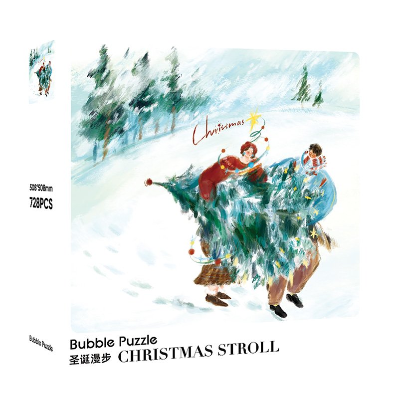 Bubble Puzzle-728pcs Jigsaw Puzzle-Christmas Stroll