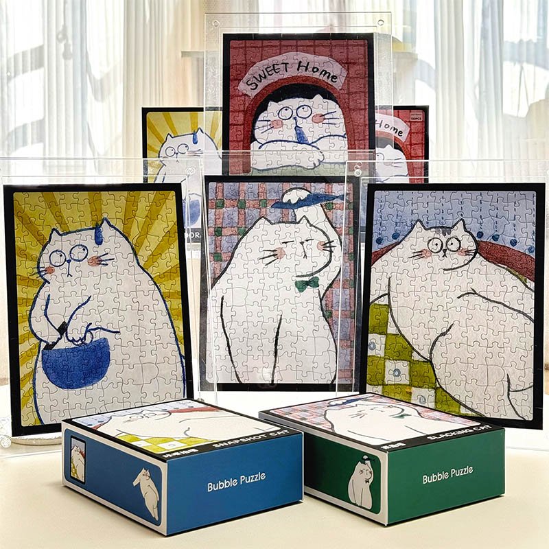 Bubble Puzzle-130pcs Jigsaw Puzzle-Doraemon Cat